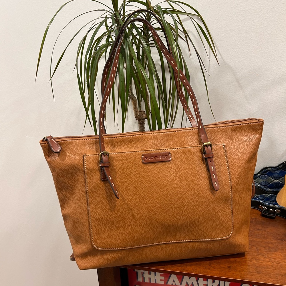 St. John's Bay Tan Tote Bag